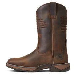 Ariat® Ladies Anthem Patriot Distressed Brown Square Toe Boots 10040271 -Ariat Shoes Shop S22 WMS WEST 10040271 side c568680f 2c2c 4403 a5b5 55db4a3f44ed