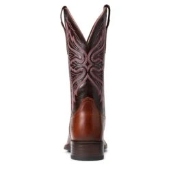 Ariat® Ladies Edgewood Dark Luggage Square Toe Boots 10040350 -Ariat Shoes Shop S22 WMS WEST 10040350 heel