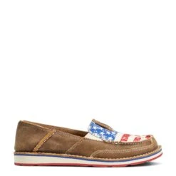 Ariat® Ladies Brown & Distressed Flag Cruiser Shoes 10040359 9 Ariat® Ladies Brown & Distressed Flag Cruiser Shoes 10040359 -Ariat Shoes Shop S22 WMS WEST 10040359 side654321978654