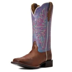 Ariat® Ladies Circuit Luna Burnished Tan Western Boots 10040377 10 Ariat® Ladies Circuit Luna Burnished Tan Western Boots 10040377 -Ariat Shoes Shop S22 WMS WEST 10040377 3 4 front 4694eead 3e19 47b5 8f84 54c0b805ebf1