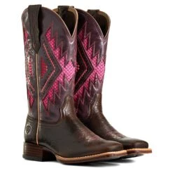 Ariat Ladies Sienna VentTEK 360 Dark Brown Western Boots 10040378 -Ariat Shoes Shop S22 WMS WEST 10040378 pair