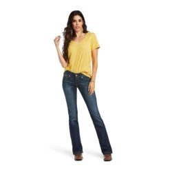 Ariat Ladies Vicky R.E.A.L™ Denim Boot Cut Jeans 10040798 -Ariat Shoes Shop S22 WMS WEST 10040798 full