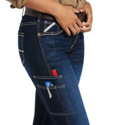 Ariat® Women's Rebar Frances Work Flex Riveter Slim Leg Jeans 10039143 9 Ariat® Women's Rebar Frances Work Flex Riveter Slim Leg Jeans 10039143 -Ariat Shoes Shop S22 WMS WORK 10039143 detail01