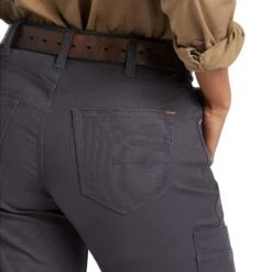 Ariat® Ladies Rebar DuraStretch™ Made Tough Grey Pant 10039149 -Ariat Shoes Shop S22 WMS WORK 10039149 detail02