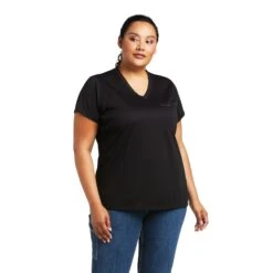 Ariat® Ladies Rebar Polartec Elite All Season Work T-Shirt 10039612 8 Ariat® Ladies Rebar Polartec Elite All Season Work T-Shirt 10039612 -Ariat Shoes Shop S22 WMS WORK 10039612 front plus 1