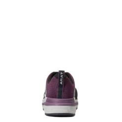 Ariat Ladies Outpace Black & Shadow Purple Composite Toe Sneakers 10040323 -Ariat Shoes Shop S22 WMS WORK 10040323 heel