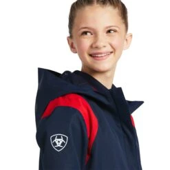 Ariat® Youth Spectator Waterproof Navy Team Jacket 10039213 -Ariat Shoes Shop S22 YTH ENGL 10039213 detail01