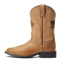 Ariat Children's Patriot 2.0 Homestead Brown Square Toe Boots 10039909 10 Ariat Children's Patriot 2.0 Homestead Brown Square Toe Boots 10039909 -Ariat Shoes Shop S22 YTH WEST 10039909 side