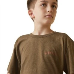 Ariat® Youth Boy's Farm Truck Brown Graphic T-Shirt 10044751 -Ariat Shoes Shop S23 BYS WEST 10044751 detail01