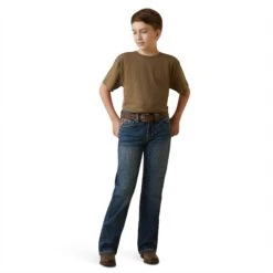 Ariat® Youth Boy's Farm Truck Brown Graphic T-Shirt 10044751 -Ariat Shoes Shop S23 BYS WEST 10044751 full