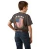 Ariat® Youth Boy's Charcoal Heather Patriot Badge T-Shirt 10045315