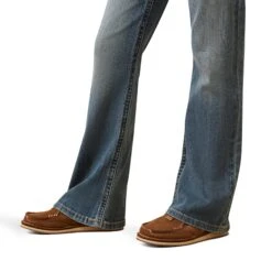 Ariat® Youth Girl's R.E.A.L™ Leila Light Wash Boot Cut Jean 10043206 -Ariat Shoes Shop S23 GLS WEST 10043206 detail02