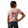 Ariat® Youth Girl's R.E.A.L™ Cool Cow Coral Blush T-Shirt 10043631 -Ariat Shoes Shop S23 GLS WEST 10043631 back