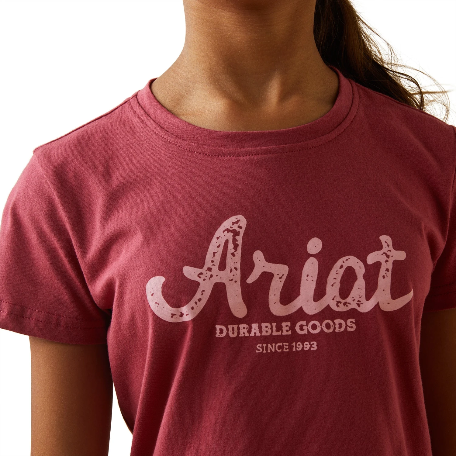 Ariat® Youth Girl's Durable Goods Earth Red Graphic T-Shirt 10043819 5 Ariat® Youth Girl's Durable Goods Earth Red Graphic T-Shirt 10043819 - Image 3