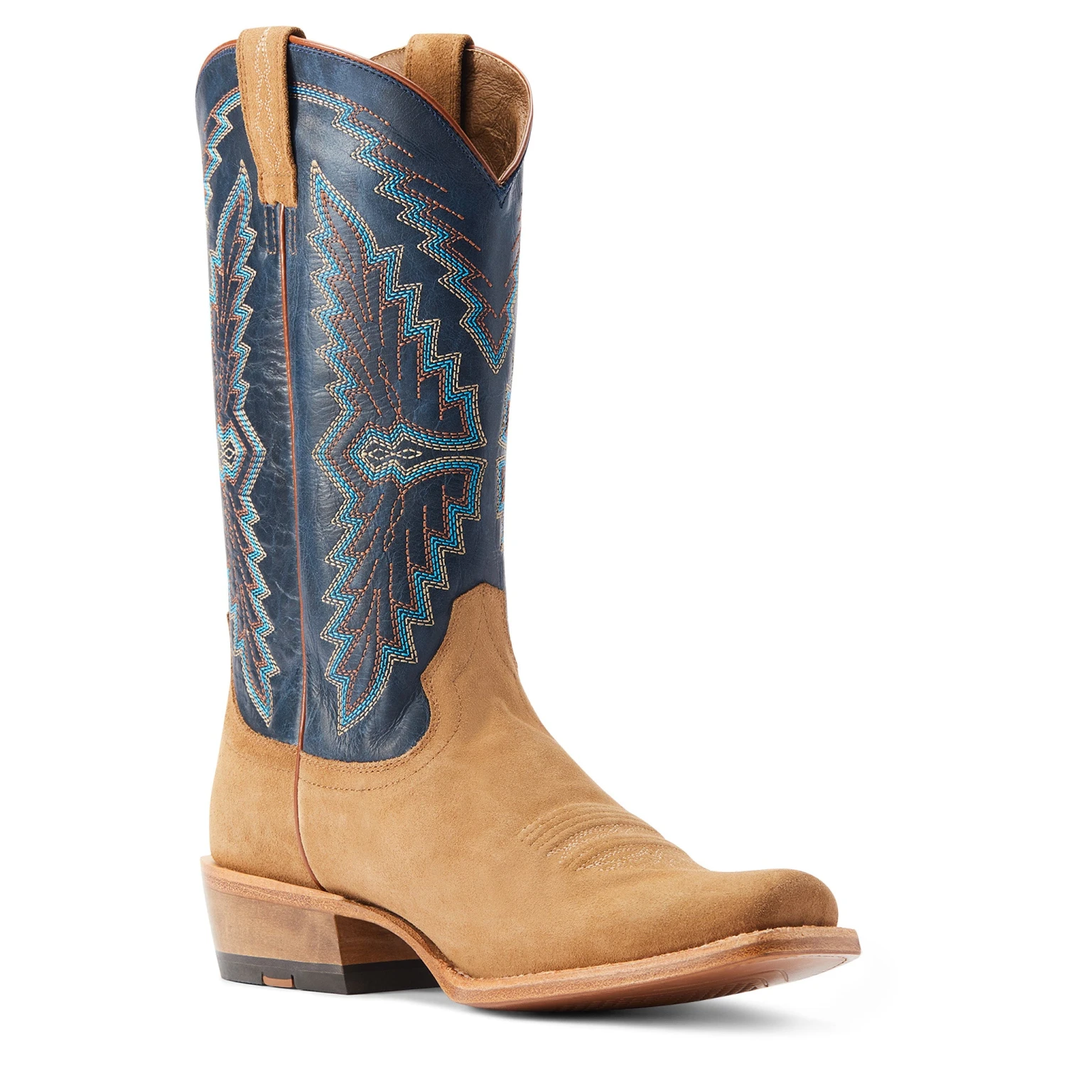 Ariat® Men'sFuturity Showman Dijon Roughout & NavyWestern Boots 10044499 8 Ariat® Men'sFuturity Showman Dijon Roughout & NavyWestern Boots 10044499 - Image 6