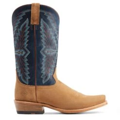 Ariat® Men'sFuturity Showman Dijon Roughout & NavyWestern Boots 10044499 12 Ariat® Men'sFuturity Showman Dijon Roughout & NavyWestern Boots 10044499 -Ariat Shoes Shop S23 MNS WEST 10044499 side11