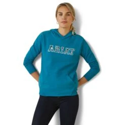 Ariat® Ladies 3D Logo 2.0 Mosaic Blue Hoodie 10043321