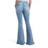 Ariat Ladies Laser Stripe Slim Light Wash Trouser Denim Jeans 10042601 -Ariat Shoes Shop S23 WMS WEST 10042601 back