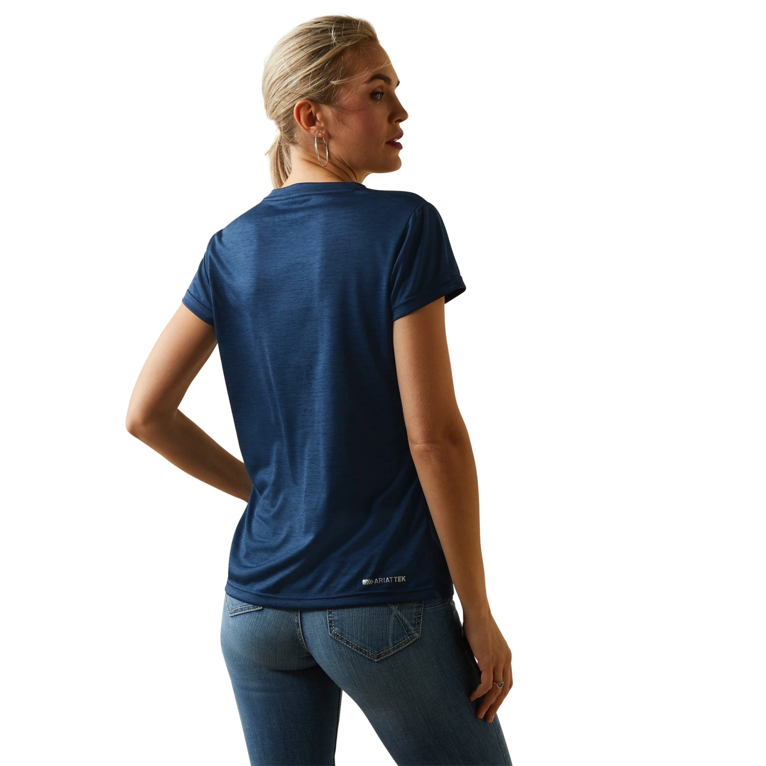 Ariat® Ladies Laguna Navy Eclipse Logo Top 10043610 4 Ariat® Ladies Laguna Navy Eclipse Logo Top 10043610 - Image 2