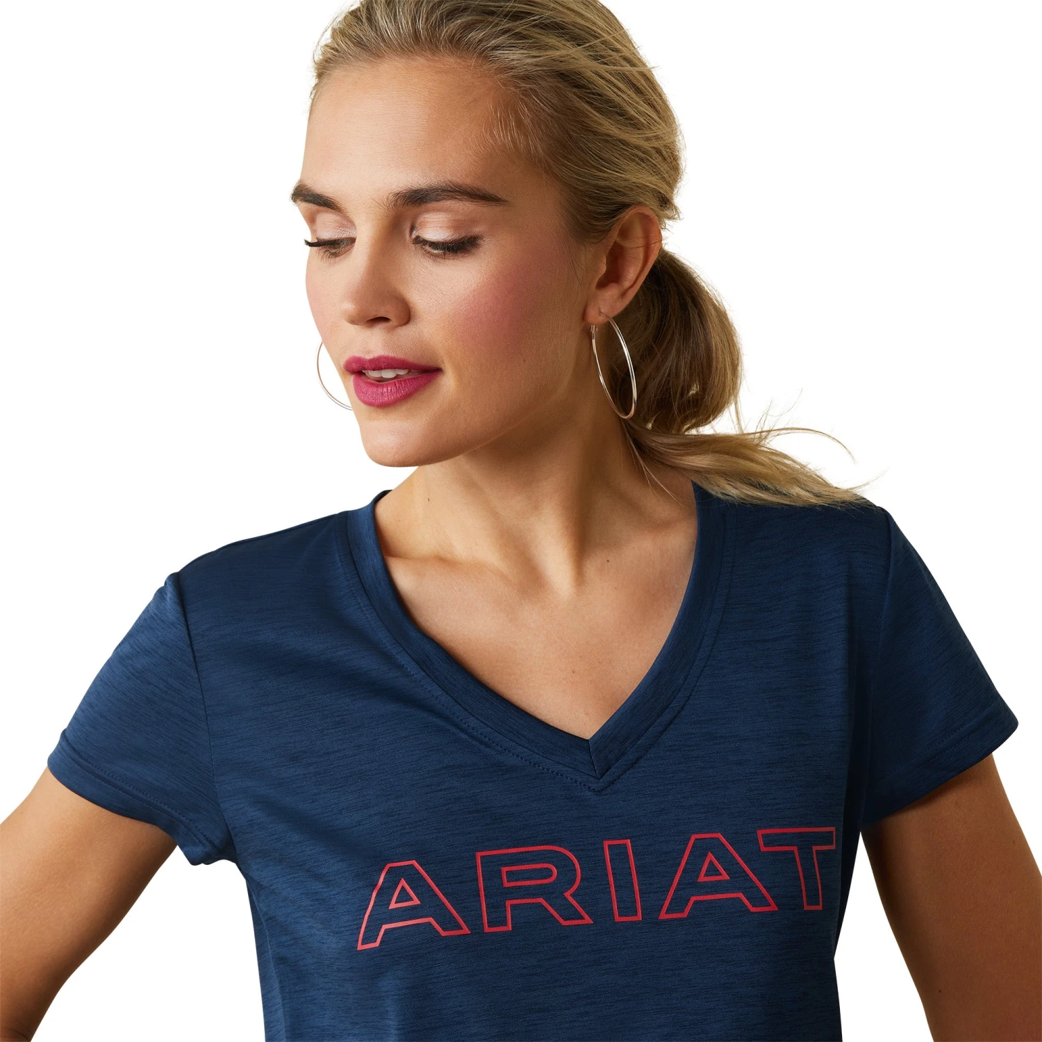 Ariat® Ladies Laguna Navy Eclipse Logo Top 10043610 6 Ariat® Ladies Laguna Navy Eclipse Logo Top 10043610 - Image 4