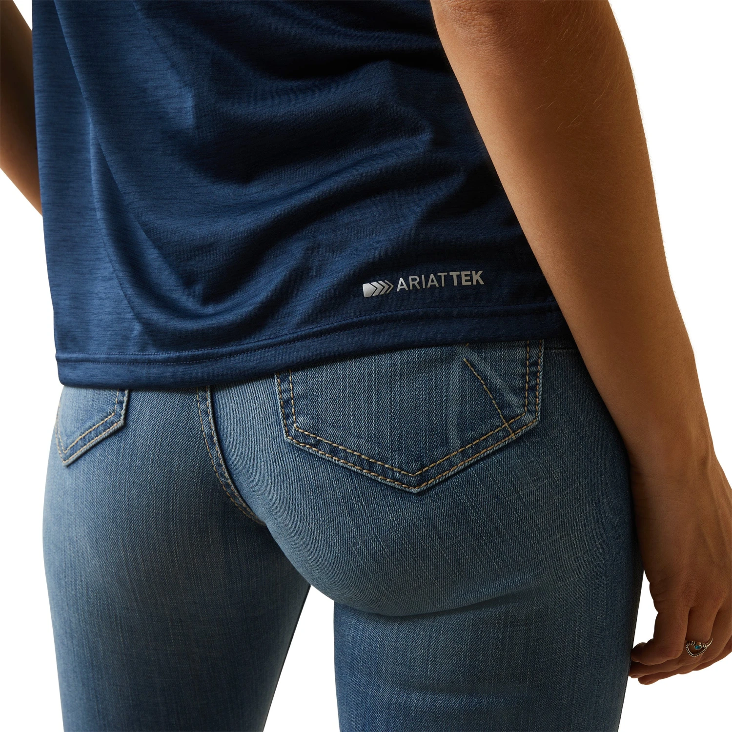 Ariat® Ladies Laguna Navy Eclipse Logo Top 10043610 7 Ariat® Ladies Laguna Navy Eclipse Logo Top 10043610 - Image 5