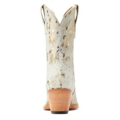 Ariat® Ladies Bandida White Metallic Hair On Western Boots 10044392 13 Ariat® Ladies Bandida White Metallic Hair On Western Boots 10044392 -Ariat Shoes Shop S23 WMS WEST 10044392 heel