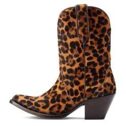 Ariat® Ladies Bandida Leopard Hair On Western Boots 10044393 11 Ariat® Ladies Bandida Leopard Hair On Western Boots 10044393 -Ariat Shoes Shop S23 WMS WEST 10044393 side