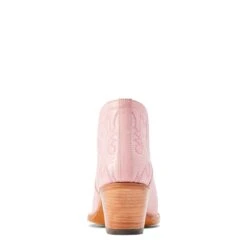 Ariat® Ladies Dixon Powder Pink Western Booties 10044483 -Ariat Shoes Shop S23 WMS WEST 10044483 heel