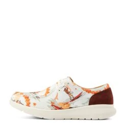 Ariat® Ladies Hilo Aloha Surfing Longhorn Print White Shoes 10044521 -Ariat Shoes Shop S23 WMS WEST 10044521 side