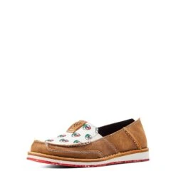 Ariat® Ladies Mexico Graphic Caramel Brown Cruiser Shoe 10044527 -Ariat Shoes Shop S23 WMS WEST 10044527 3 4 front