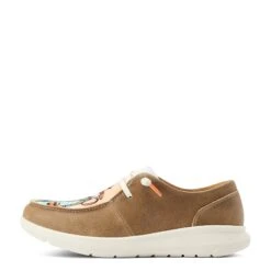 Ariat® Ladies Hilo Aloha Surfing Paniolo Print Brown Shoes 10044543 -Ariat Shoes Shop S23 WMS WEST 10044543 side