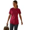 Ariat® Ladies Rebar Cotton Strong™ Cherries Jubilee Pink T-Shirt 10043562 2 Ariat® Ladies Rebar Cotton Strong™ Cherries Jubilee Pink T-Shirt 10043562 -Ariat Shoes Shop S23 WMS WORK 10043562 front