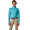 Ariat® Youth Girls Sunstopper 2.0 Maui Blue 1/4 Zip Baselayer 10043604 1 Ariat® Youth Girls Sunstopper 2.0 Maui Blue 1/4 Zip Baselayer 10043604 -Ariat Shoes Shop S23 YTH ENGL 10043604 front