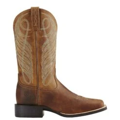 Ariat Ladies Round Up Wide Square Toe Powder Brown Boots 10018528 -Ariat Shoes Shop a2 min 67ba2d65 2cd4 40bb b8b9 ad6875c84c3a