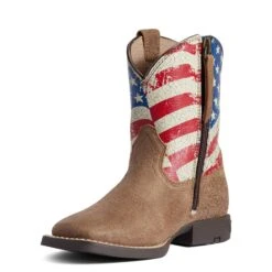 Ariat Children's American Flag Stars &Stripes Leather Boots 10038375 -Ariat Shoes Shop flags 1