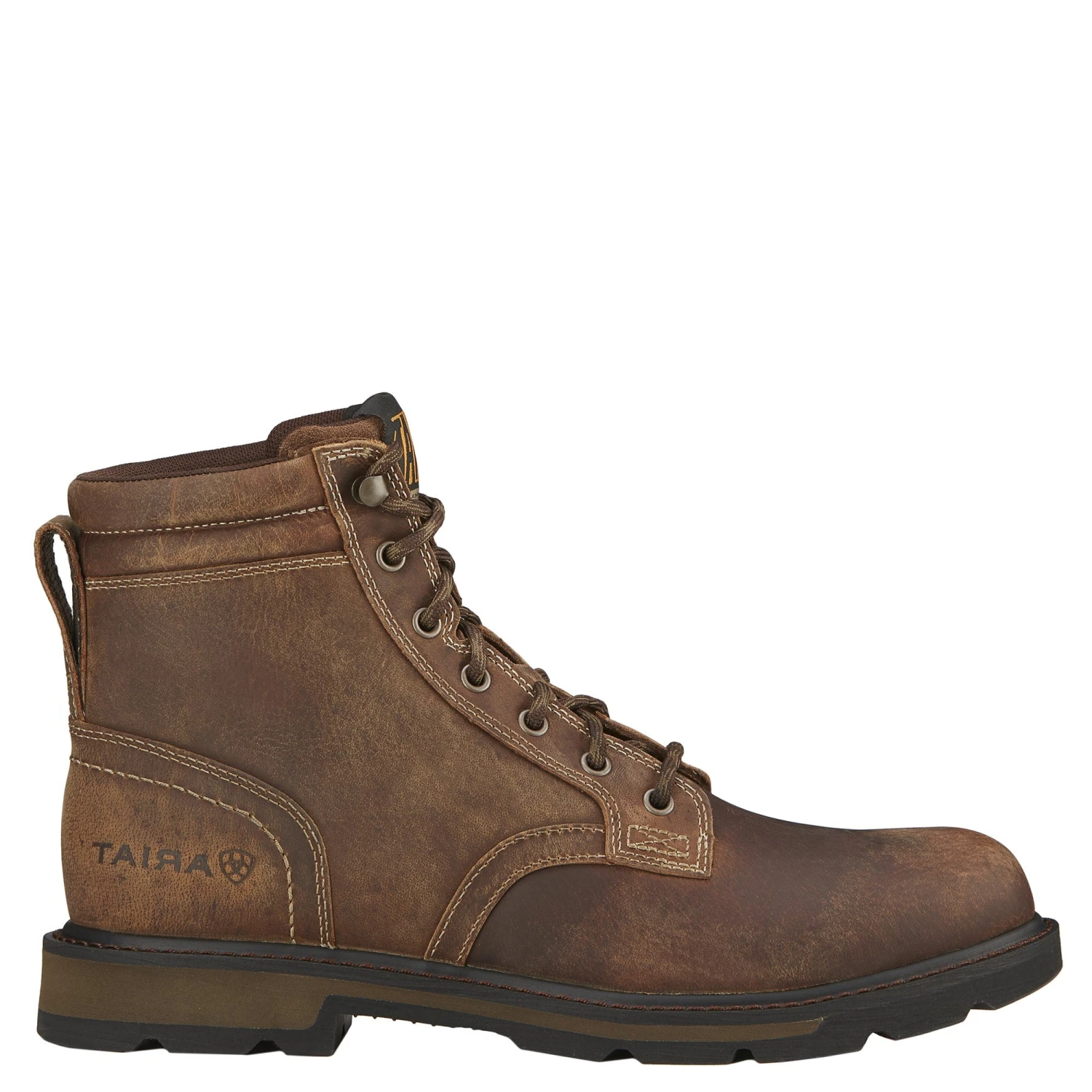 Ariat Men's Groundbreaker 6" Brown Lace-Up Soft Toe Work Boots 10016256 6 Ariat Men's Groundbreaker 6" Brown Lace-Up Soft Toe Work Boots 10016256 - Image 4
