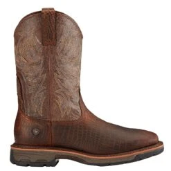 Ariat® Men's Workhog Square Toe Coco Print Brown Boots 10017415 9 Ariat® Men's Workhog Square Toe Coco Print Brown Boots 10017415 -Ariat Shoes Shop 10017415 side321