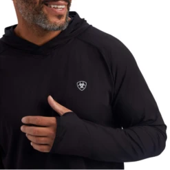 Ariat® Men's Black Cornell Base Layer Hoodie 10040999 -Ariat Shoes Shop 1004099b