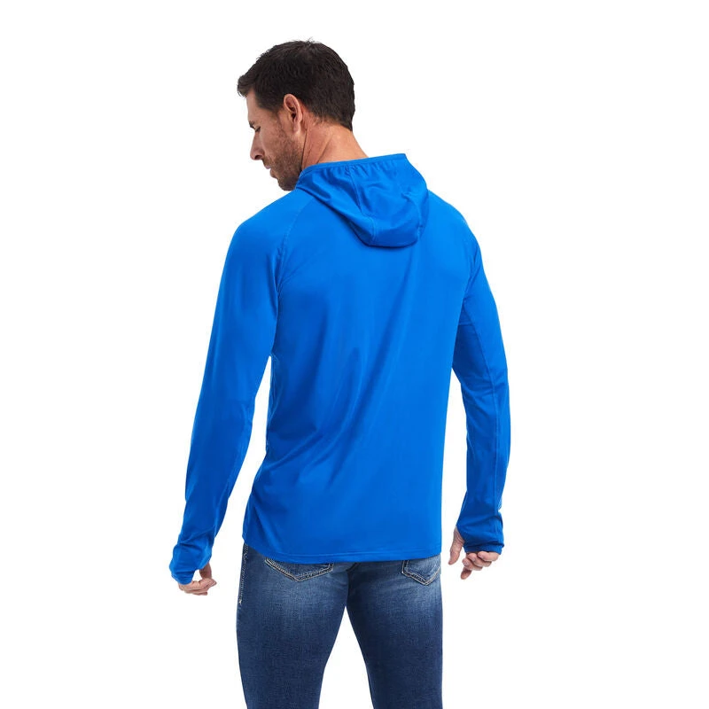 Ariat® Men's Blue Cornell Base Layer Hoodie 10041000 4 Ariat® Men's Blue Cornell Base Layer Hoodie 10041000 - Image 2