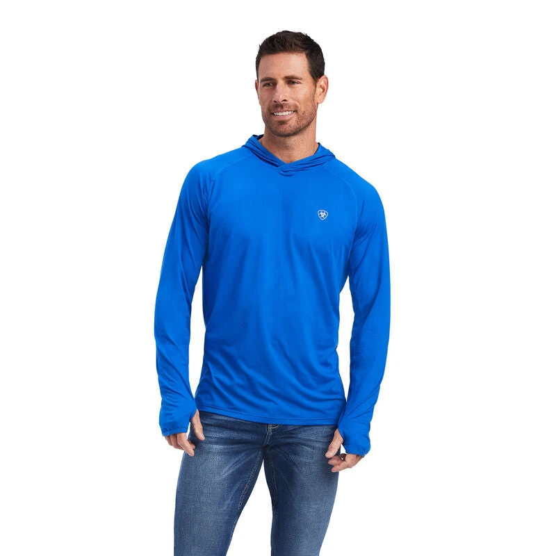 Ariat® Men's Blue Cornell Base Layer Hoodie 10041000 3 Ariat® Men's Blue Cornell Base Layer Hoodie 10041000