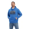 Ariat® Men's Land Of The Free Classic Blue Heather Pullover Hoodie 10041718 1 Ariat® Men's Land Of The Free Classic Blue Heather Pullover Hoodie 10041718 -Ariat Shoes Shop 10041718b