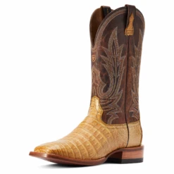 Ariat® Men's Brown Gunslinger Caiman Square Toe Boots 10042476 -Ariat Shoes Shop 10042476c