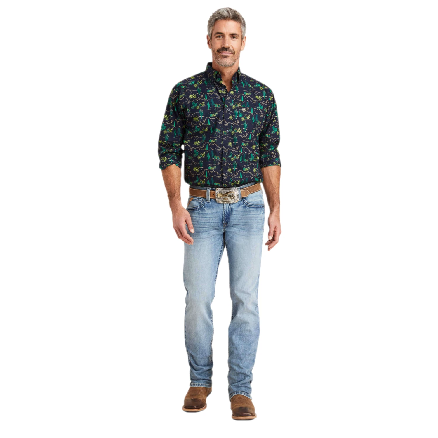 Ariat® Men's M7 Slim Fit Light Wash Straight Leg Jeans 10043187 8 Ariat® Men's M7 Slim Fit Light Wash Straight Leg Jeans 10043187 - Image 6