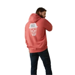 Ariat® Men's Rebar Roughneck Heather Coral Pullover Hoodie 10043363 14 Ariat® Men's Rebar Roughneck Heather Coral Pullover Hoodie 10043363 -Ariat Shoes Shop 10043363c