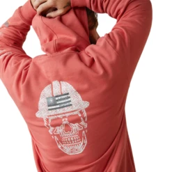 Ariat® Men's Rebar Roughneck Heather Coral Pullover Hoodie 10043363 13 Ariat® Men's Rebar Roughneck Heather Coral Pullover Hoodie 10043363 -Ariat Shoes Shop 10043363h