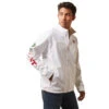 Ariat® Men's Team Mexico White Mexican Flag Softshell Jacket 10043549 -Ariat Shoes Shop 10043549 front a5e639fe 24c7 4612 8b92 a231a639e531