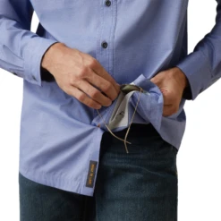 Ariat® Men's Rebar Made Tough VentTEK DuraStretch™ Blue Shirt 10043838 -Ariat Shoes Shop 10043838Ce