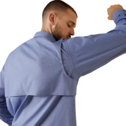 Ariat® Men's Rebar Made Tough VentTEK DuraStretch™ Blue Shirt 10043838 -Ariat Shoes Shop 10043838f