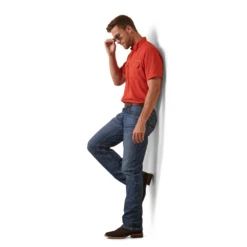 Ariat® Men's VentTEK™ Outbound Fitted Red Button Down Shirt 10045035 -Ariat Shoes Shop 10045035a