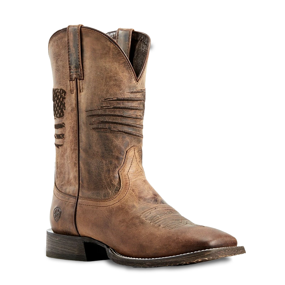 Ariat® Men's Circuit Patriot Weathered Tan Boots 10029699 3 Ariat® Men's Circuit Patriot Weathered Tan Boots 10029699